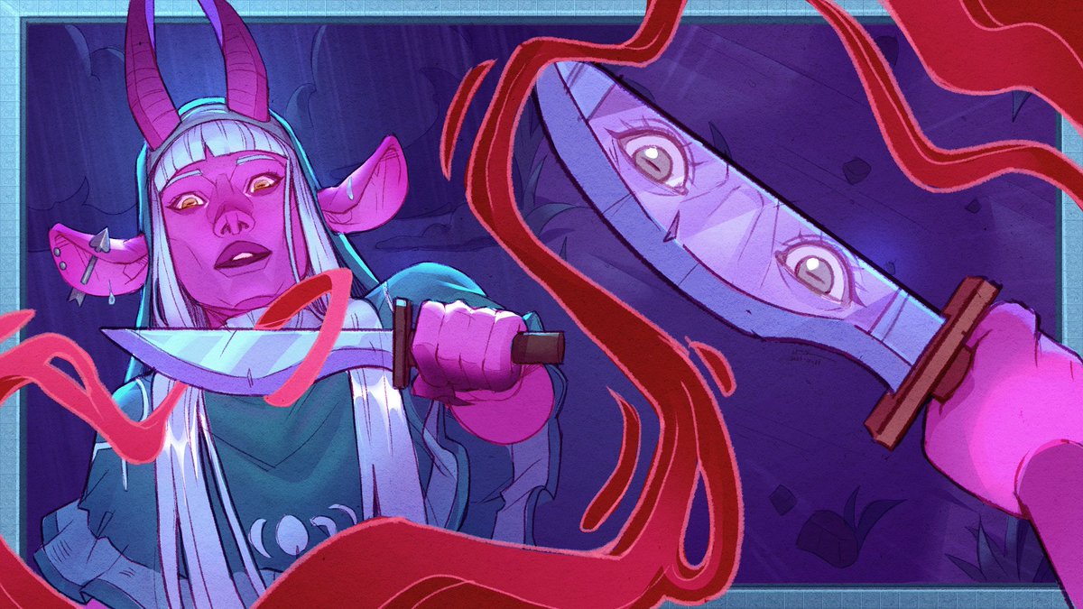 Knife stealing Tyranny 

#criticalrolefanart #criticalrole #criticalrolecampaign4 #art #digitalart #illustration #clipstudiopaint