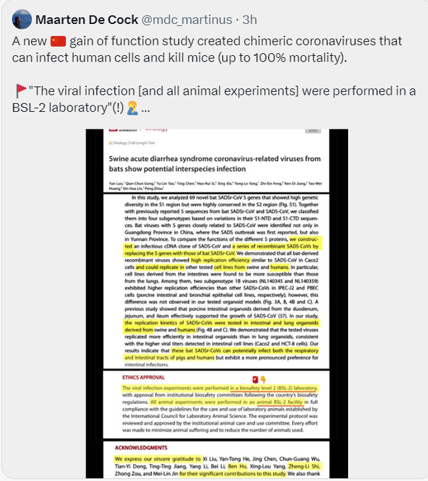 When virologists caused COVID and killed 20 million with impunity, they learned that they will not face accountability for sociopathy and criminality, and, on the contrary, will be rewarded with increased funding, publications, promotions, and awards.