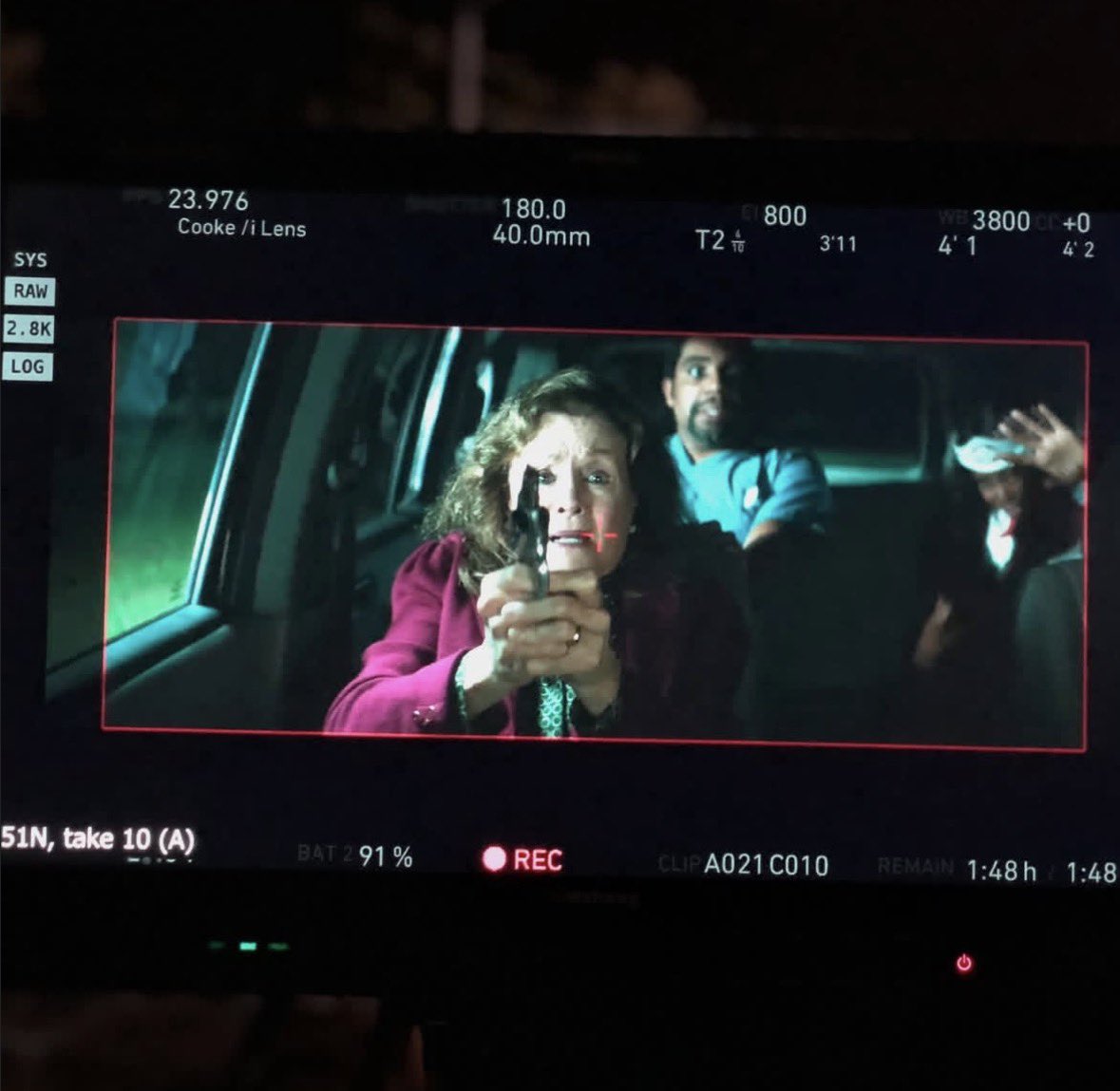 SourceHalloween's tweet image. Nancy Stephen’s via Instagram post, behind the scenes of Halloween Kills 🎥