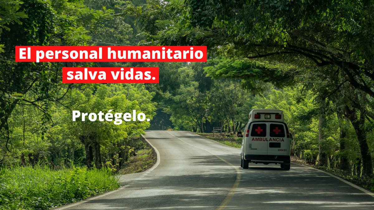 CICR_DRMX's tweet image. 🔻 El personal humanitario trabaja para ayudar a quienes más lo necesitan.

Su labor es neutral, imparcial e independiente.

El personal humanitario y el personal de la salud deben ser protegidos.