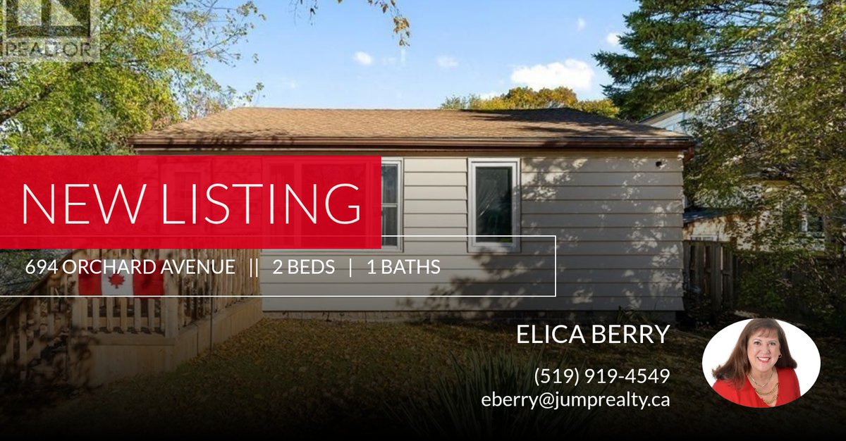 BerryElica's tweet image. 📍 New Listing 📍 Take a look at this fantastic new property that just hit the market located at 694 Orchard Avenue in Sarnia. Reach out here or at (519) 919-4549 for more information

Elica Berry... homeforsale.at/694_ORCHARD_AV…