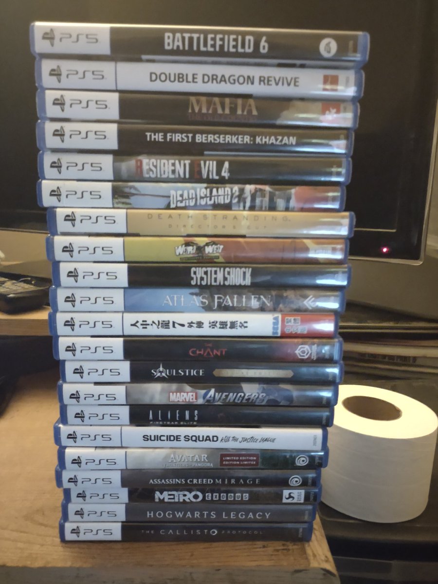 KoldSpider's tweet image. My entire PS5 collection as of today! #ps5 #videogames