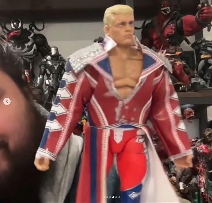 RingsideC's tweet image. Upcoming Penta &amp;amp; Cody Rhodes Prototypes from Mattel WWE Defining Moments 2026 Wave 2 revealed at Ringside Fest 2025 by Magic Olmos!

Watch ▶️ Ringsid.ec/RSF2025

Shop Now ➡️ Ringsid.ec/DM2026W2

#RingsideCollectibles #WrestlingFigures #Mattel #WWE #WWEEliteSquad #WWERaw…