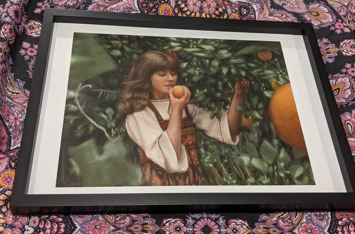 Astrozombies777's tweet image. Framed and ready to go on the wall! 💚🌿🍊 @eldradmvstlive