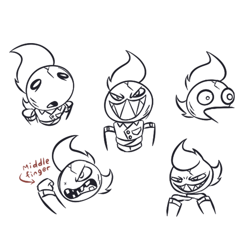 Fred doodles
