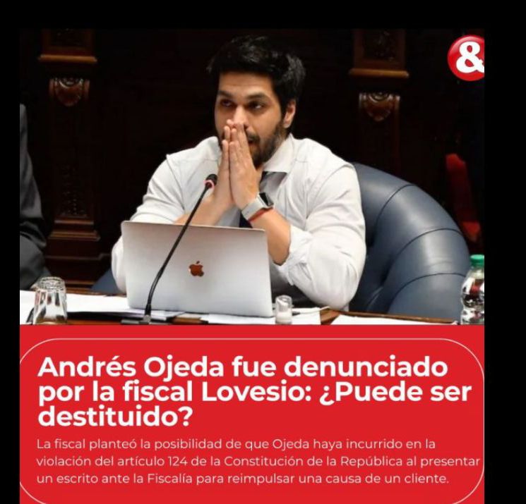 Capricornio usando el cargo de senador para resolver pleitos de sus clientes. 
El que exige a los legisladores trabajar exclusivamente en política haciendo changuitas judiciales.
Con los 12 mil dólares que gana no debe llegar a fin de mes, que vaya al MIDES que lo ayuden.