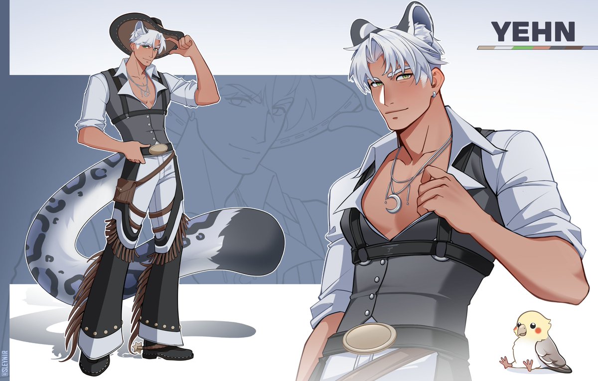 YehnLee's tweet image. Well, howdy there ✨

A new look has been such a long time coming, and I'm so happy to finally get back into things!

Save a horse ride a snow leopard I guess idk

Amazing art by @Sleynir