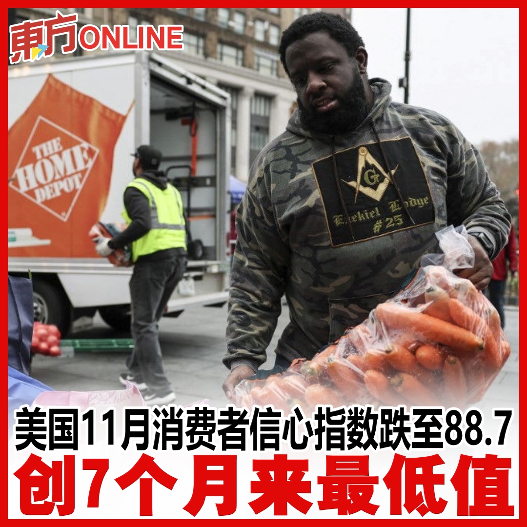 美国11月消费者信心指数跌至88.7 创7个月来最低值https://t.co/GJ4KZHZl2p