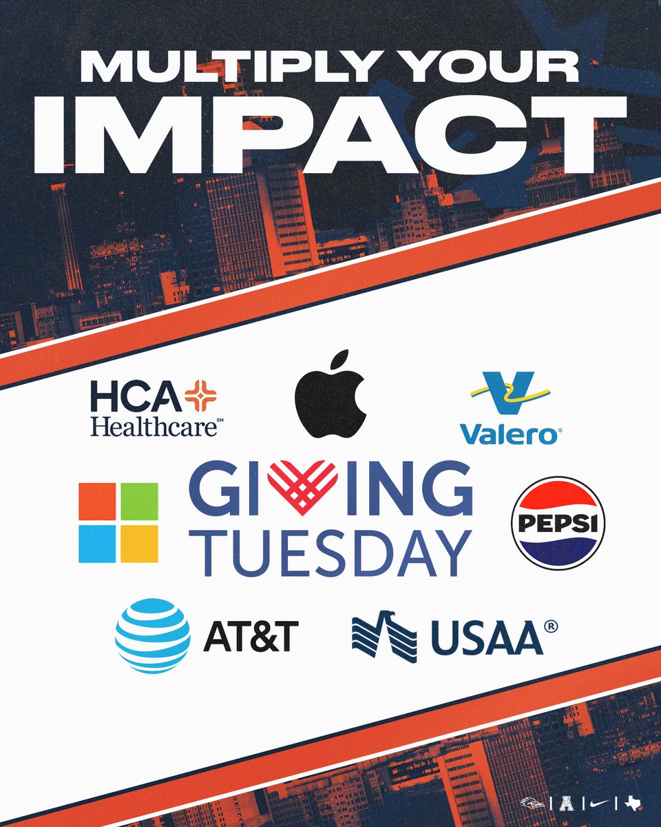 UTSARAF's tweet image. As we enter the season of giving, we want to thank our supporters for helping us reach new heights!💙🧡

This Giving Tuesday is an incredible opportunity to multiply your impact for UTSA student athletes.

See if your employer offers matching gifts👇
🔗: bit.ly/4nNPuJZ