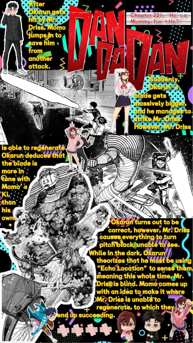 Janice_M_Audio's tweet image. Here’s my spread for the new chapter of “DANDADAN” that came out yesterday!

#DANDADAN #DigitalJournal #MangaJournaling