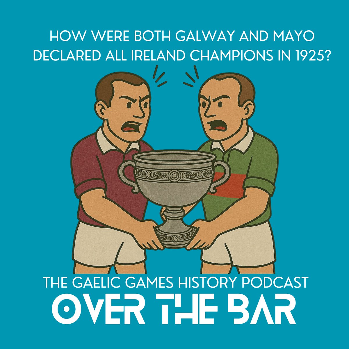 GAAOverTheBar's tweet image. New Episode  linktr.ee/overthebarpod with more twists than a spring factory out now! How did both @Galway_GAA  and @MayoGAA  lay claim to @ConnachtGAA's  first All Ireland?   #GalwayGAA #mayogaa #ConnachtGAA