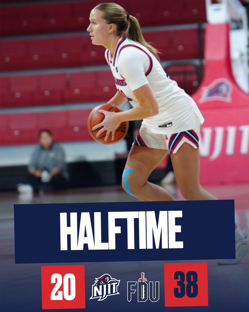 NJITWBB's tweet image. Halftime in Newark.

⚔️Marissa Gingrich | 9pts, 4-7 FG
⚔️Olivia Kulyk | 7pts

#RollTech
