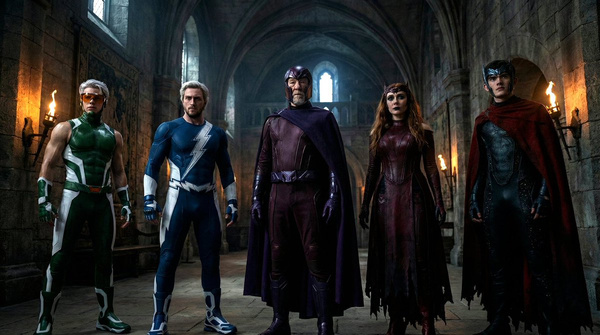 Austin_Medzz's tweet image. What if we see the Maximoff family in #AvengersDoomsday 

Scarlet Witch, Magneto, Quicksilver, Wiccan and Speed 🔥