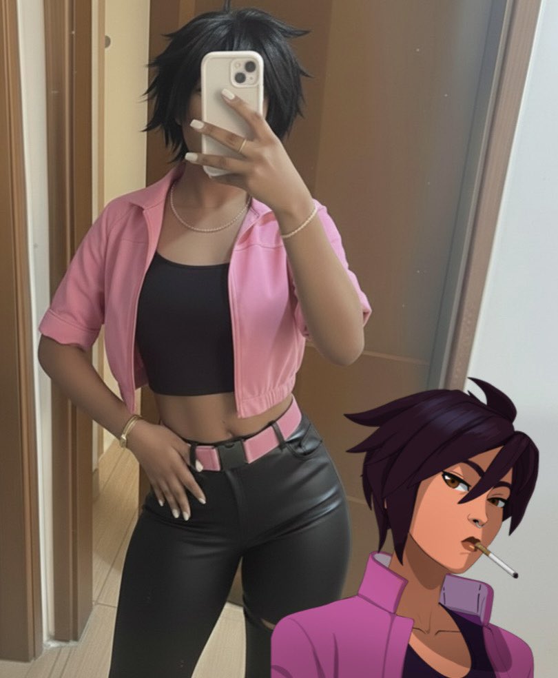 kinyobiMade's tweet image. invisigal quick cos ‼️
i really loved this game

#dispatch #cosplayer