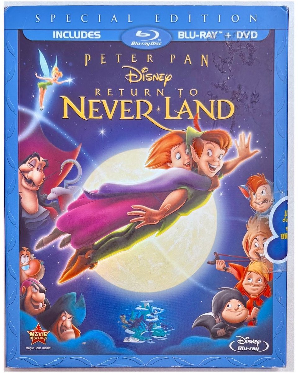 rareflicksplus's tweet image. 🧚✨ New Arrival! Peter Pan: Return to Never Land (Blu-ray, 2013) w/ Slipcover — Disney Animation En/Fr/Sp. Included in our 30% OFF Black Friday event.

Get Deal ➡️  buff.ly/akpatOY 

#PeterPan #DisneyCollectors #AnimationFans #BluRayCollection #RareFlicksPlus