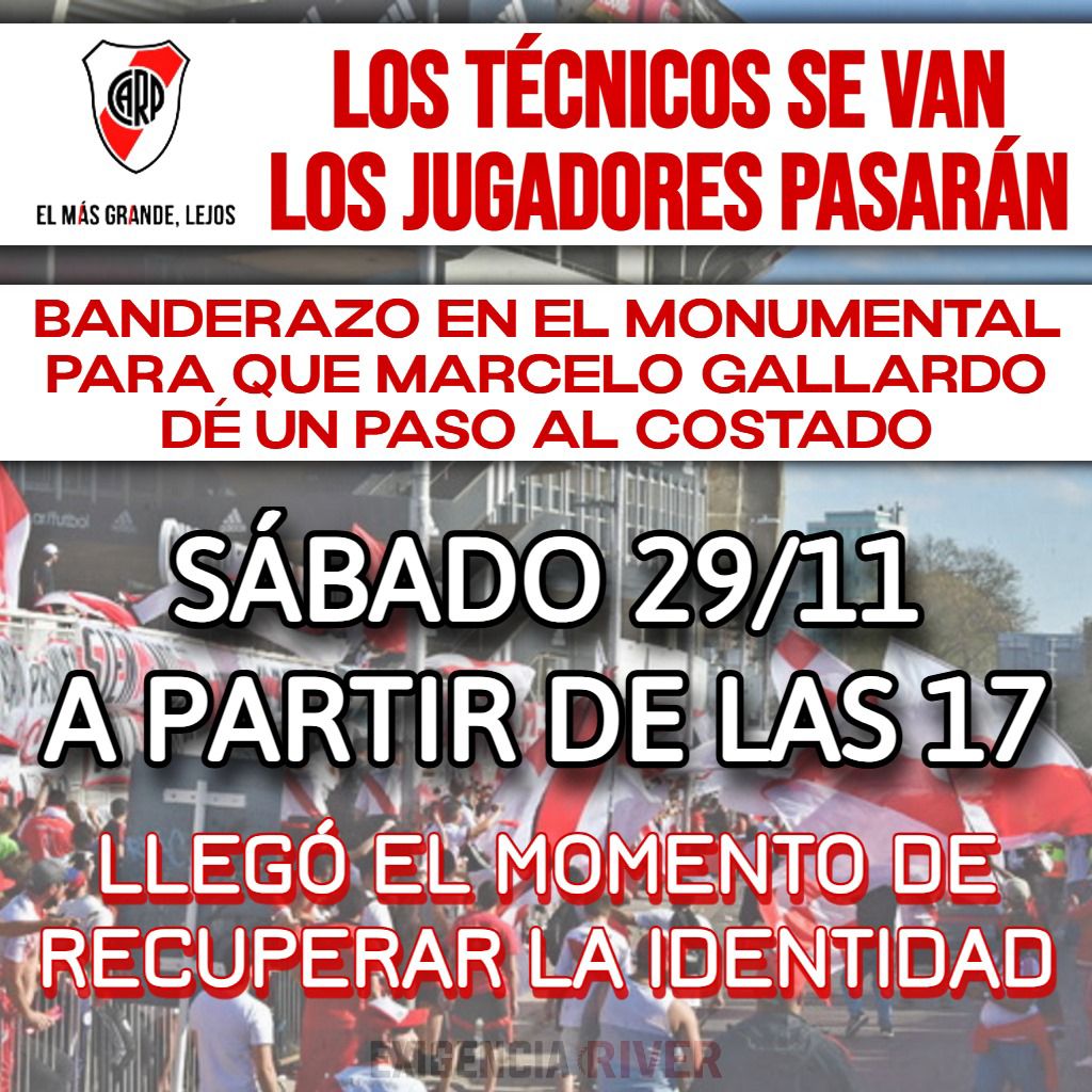 enzorplbdt's tweet photo. Gente de River, estoy viendo las redes y la iniciativa del sábado a las 17 para el banderazo y les digo q me enorgullece

Siento que tenemos la posibilidad de que River vuelva a la senda del éxito, ustedes serán responsables de lo q pase

Dios bendiga a River https://t.co/cj6CNGftF2