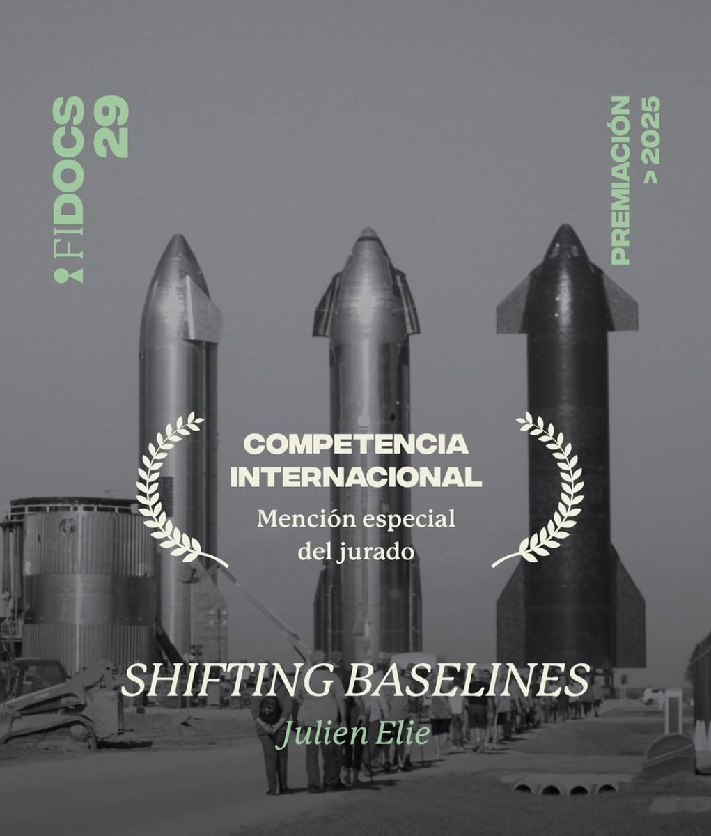 ShiftBaselines's tweet photo. 🚀 Shifting Baselines just received a 𝐉𝐮𝐫𝐲'𝐬 𝐒𝐩𝐞𝐜𝐢𝐚𝐥 𝐌𝐞𝐧𝐭𝐢𝐨𝐧 in the International Competition at @fidocs https://t.co/HPaCvZNwPG