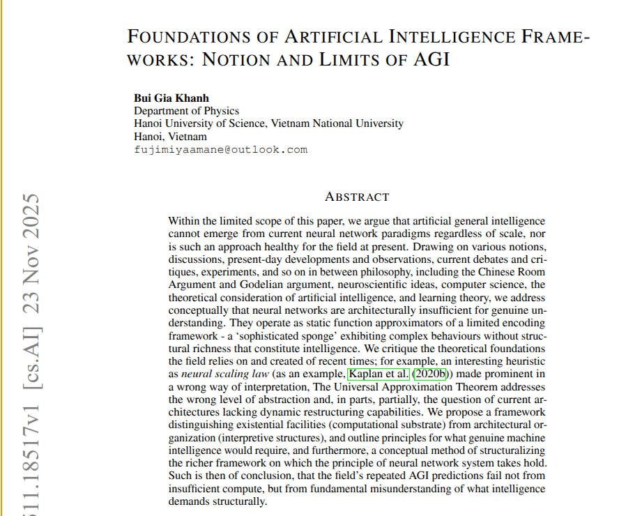 agi frameworks abstract