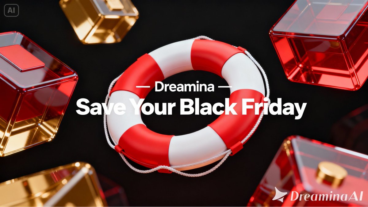 AliceInTheData's tweet photo. Black Friday doesn’t wait — and your workflow shouldn’t either.
🔥 Dreamina is the tool your marketing team has been missing.
Try it and save your Black Friday.
🛟 https://t.co/M4bhSNumYb
#Dreamina #Dreaminapartner #dreaminalifesaver #aiposter #blackfridaydesign https://t.co/GWYV6XB0ez