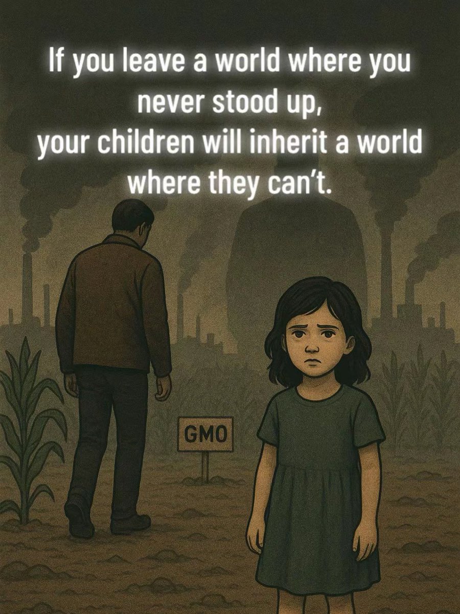 GEHonesty's tweet photo. If you leave a world where you never stood up, your children will inherit a world where they can’t. 

STOP THE GENE TECH BILL. ✋ 

#gehonestynz
#nzpol
#viralreelschallenge
#memes
#gmofree
#SayNoToGMO https://t.co/aNoMZ0txFC