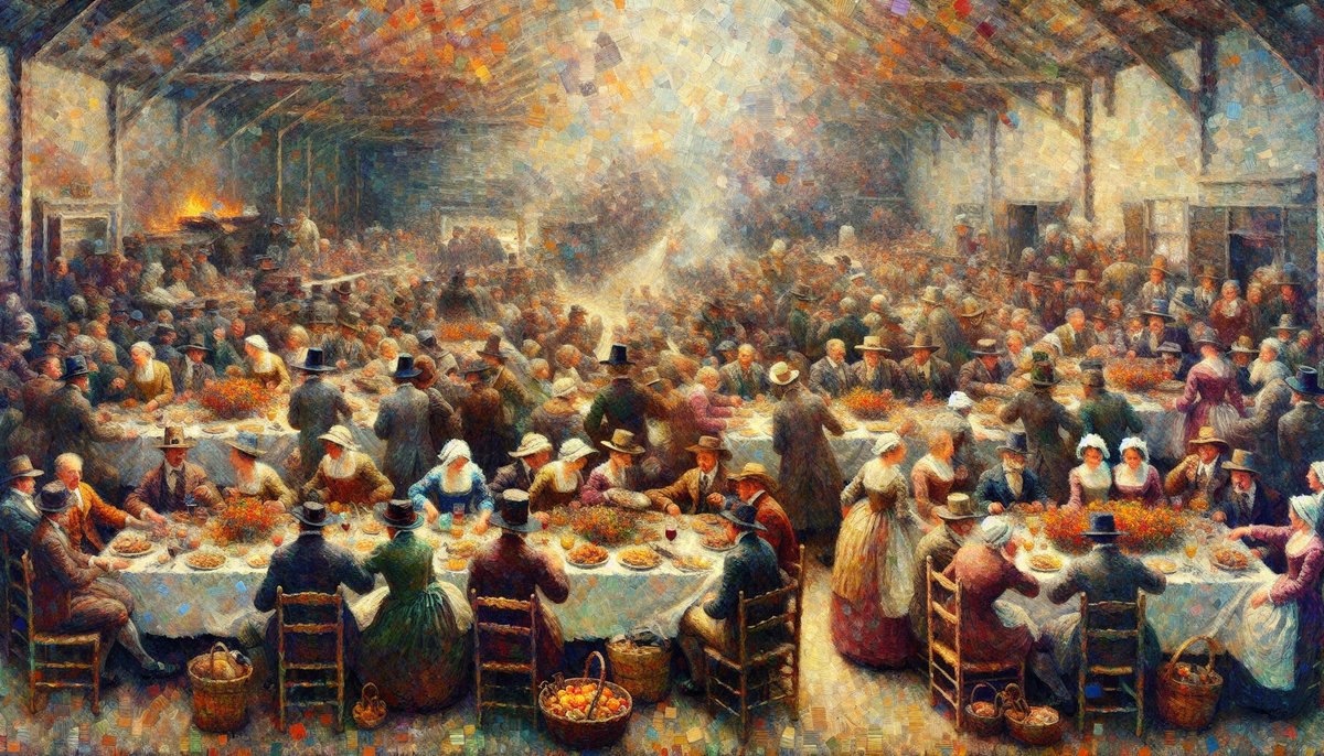 NftsDm's tweet photo. First national Thanksgiving celebrated across the United States on November 26, 1789
#Thanksgiving #History #PollockStyle #OnThisDay https://t.co/ygtTGrdMrF