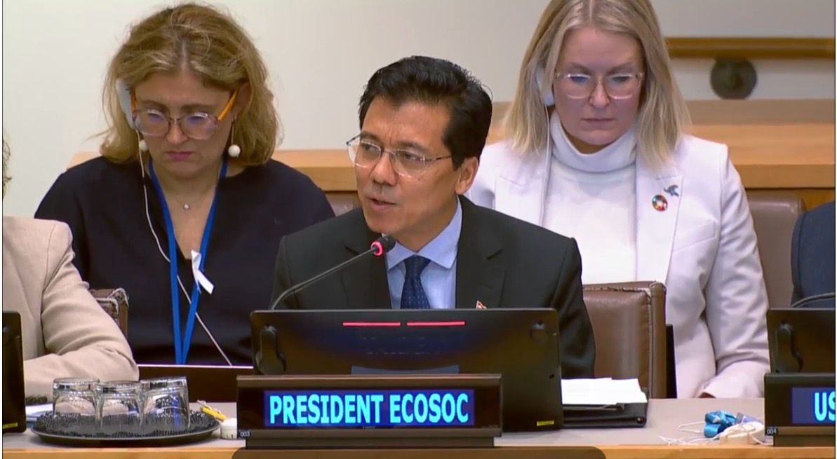 UNECOSOC's tweet image. Pleased to brief the Informal Ad Hoc Working Group on the Mandate Implementation Review today. I highlighted #ECOSOC’s mandate, its work cycle, and its role as a platform for dialogue, policy-making, and coordination across the UN development system.

The upcoming ECOSOC and HLPF…