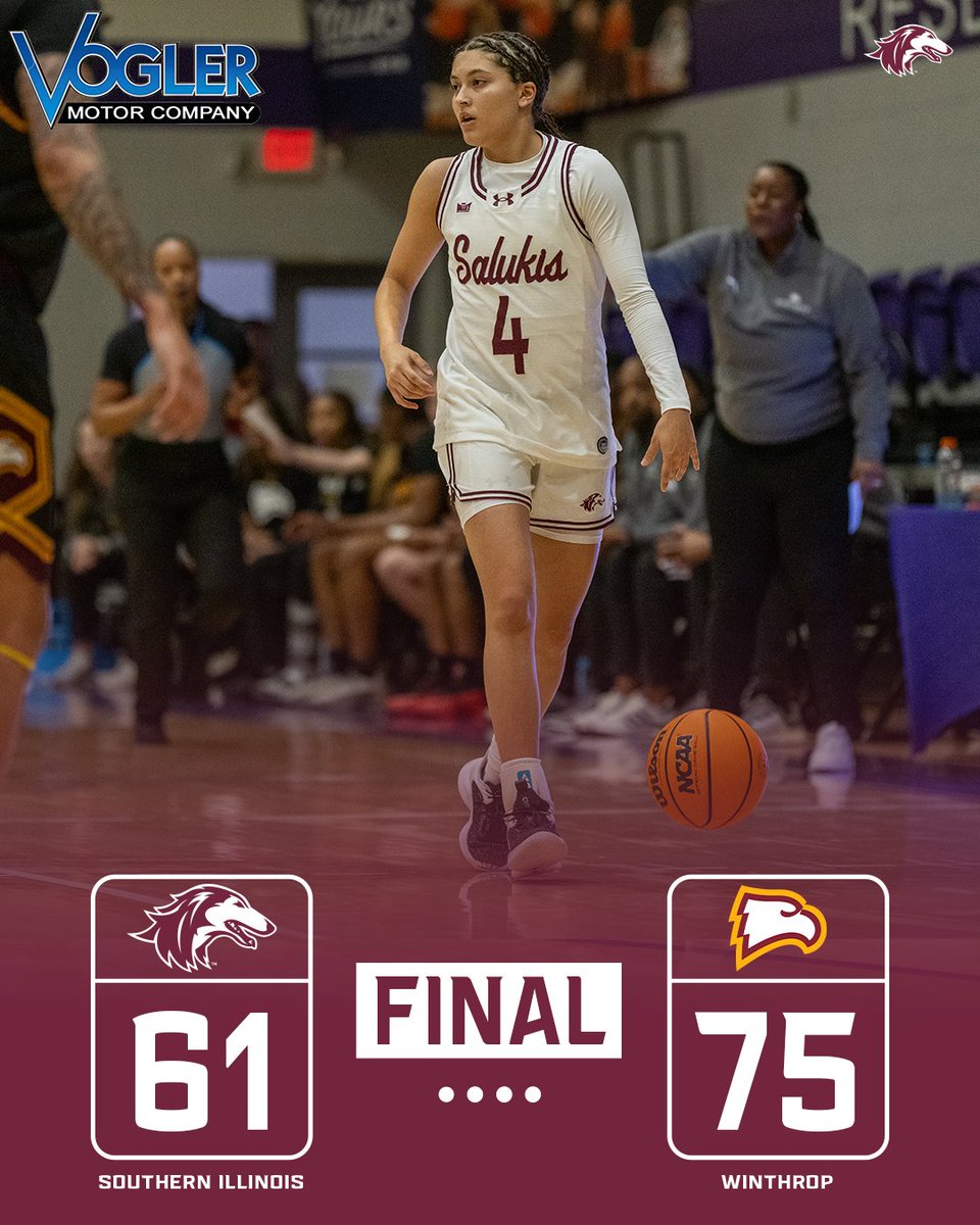 SIU_WBasketball's tweet image. Final from game one of the Music City Classic.

#Salukis