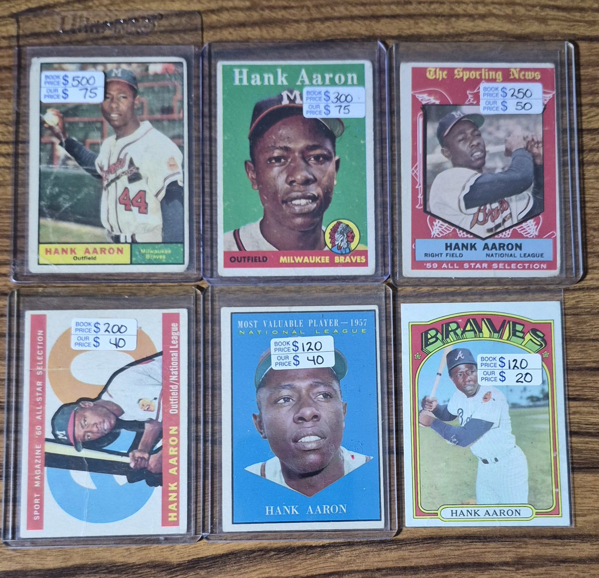 I'm selling these for a friend, he has set the prices.  Off condition HOFer's and Stars.

Price you see is the price you pay for PWE, add $5 for BMWT.  Claims over $50 plus get FREE BMWT SHIPPING.

Please see my pinned Tweet before transferring funds. Thanks