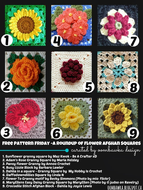 OombawkaDesign's tweet image. Free Pattern Friday - A Roundup of Flower Afghan Squares - bit.ly/3Cbjrzd