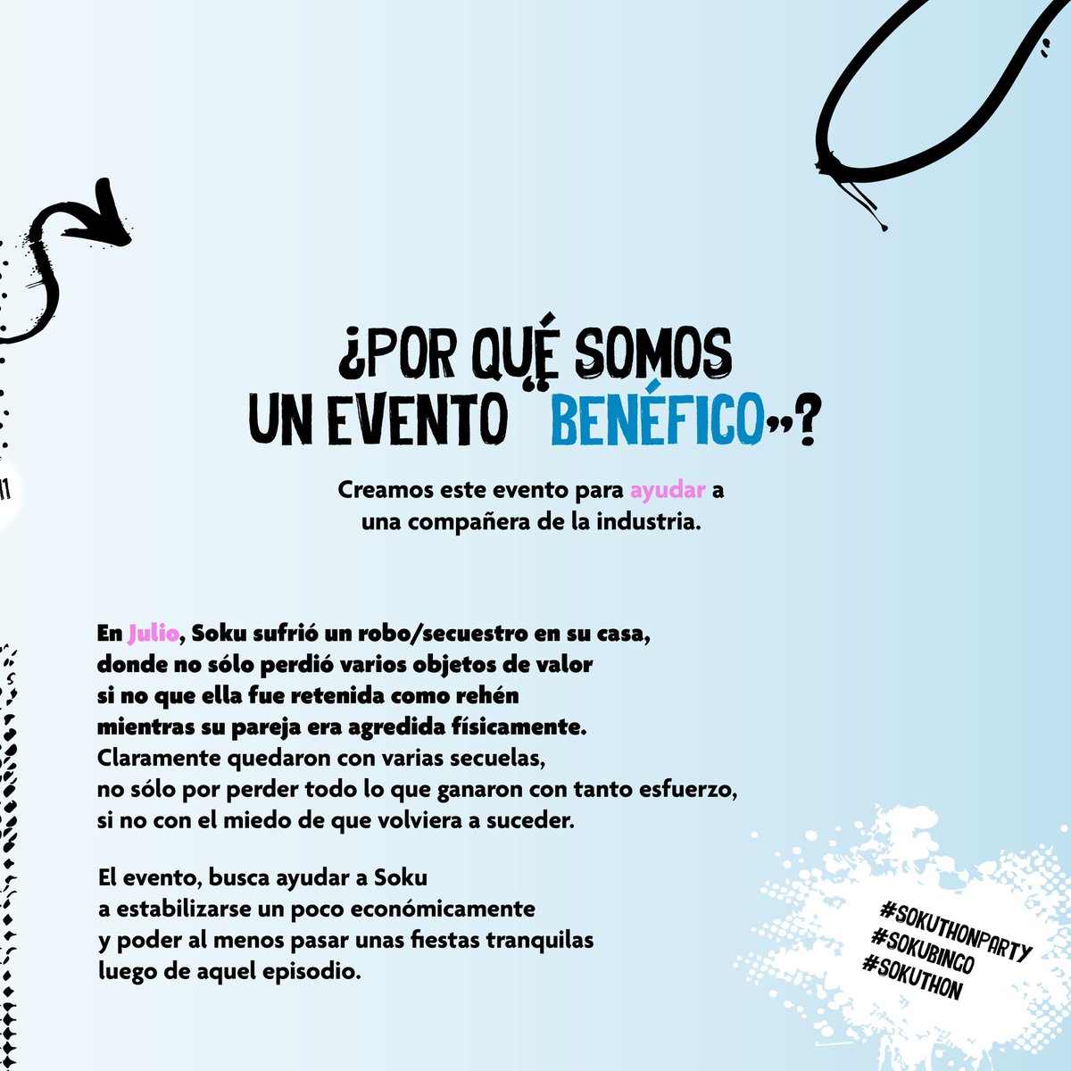 azouloficial's tweet image. 🌟 ¿Sabías esto del #SOKUTHON? 🌟

Mediante 2 instancias competitivas, una meta en Ko-Fi, una Rifa y una dinámica Gacha.

¡Esperamos poder ayudar a Soku a pasar unas lindas fiestas! Es nuestro regalo…🎄

¿Nos ayudarías a ayudar? 🙌
