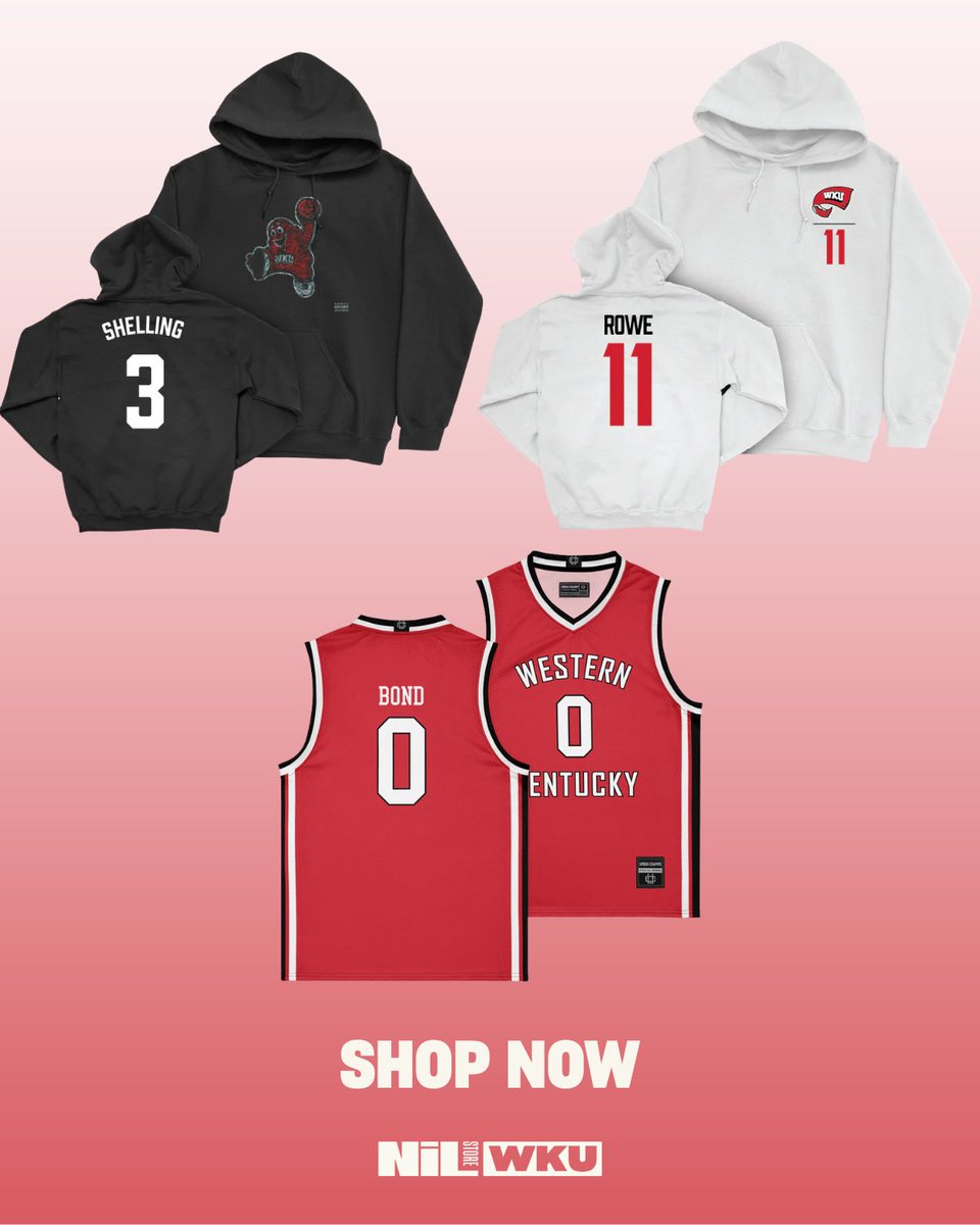 WKUNILStore's tweet image. Next up: 

Shop Women’s Basketball now! 
➡️ nil.store/western-kentuc…
#topsontop #wkubasketball #wku