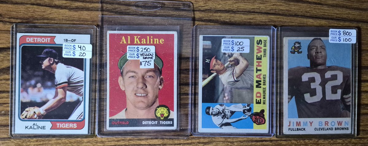 I'm selling these for a friend, he has set the prices.  Off condition HOFer's and Stars.

Price you see is the price you pay for PWE, add $5 for BMWT.  Claims over $50 plus get FREE BMWT SHIPPING.

Please see my pinned Tweet before transferring funds. Thanks