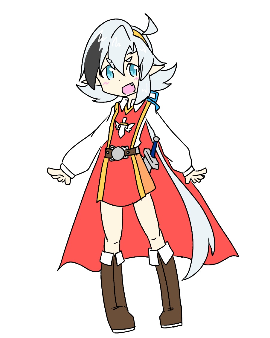 DemensionalRobo's tweet image. 疾風ちゃん勇者モード。

………ぺったんこじゃないもん。