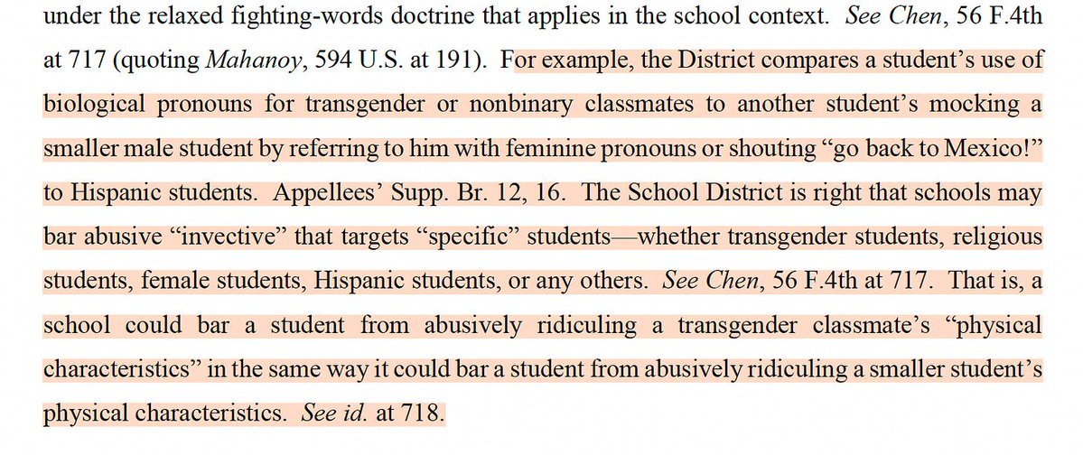 mcleod's tweet image. 6th Circuit Rules Cis Students May Bully Trans Students By Repeatedly Misgendering Them bit.ly/4akWXx0

😢 #edchat #edreform #edpolicy #edtech #edcolo #edutwitter #teachertwitter #k12 #edadmin #suptchat #edleaders #edleadership #principals #schoollaw