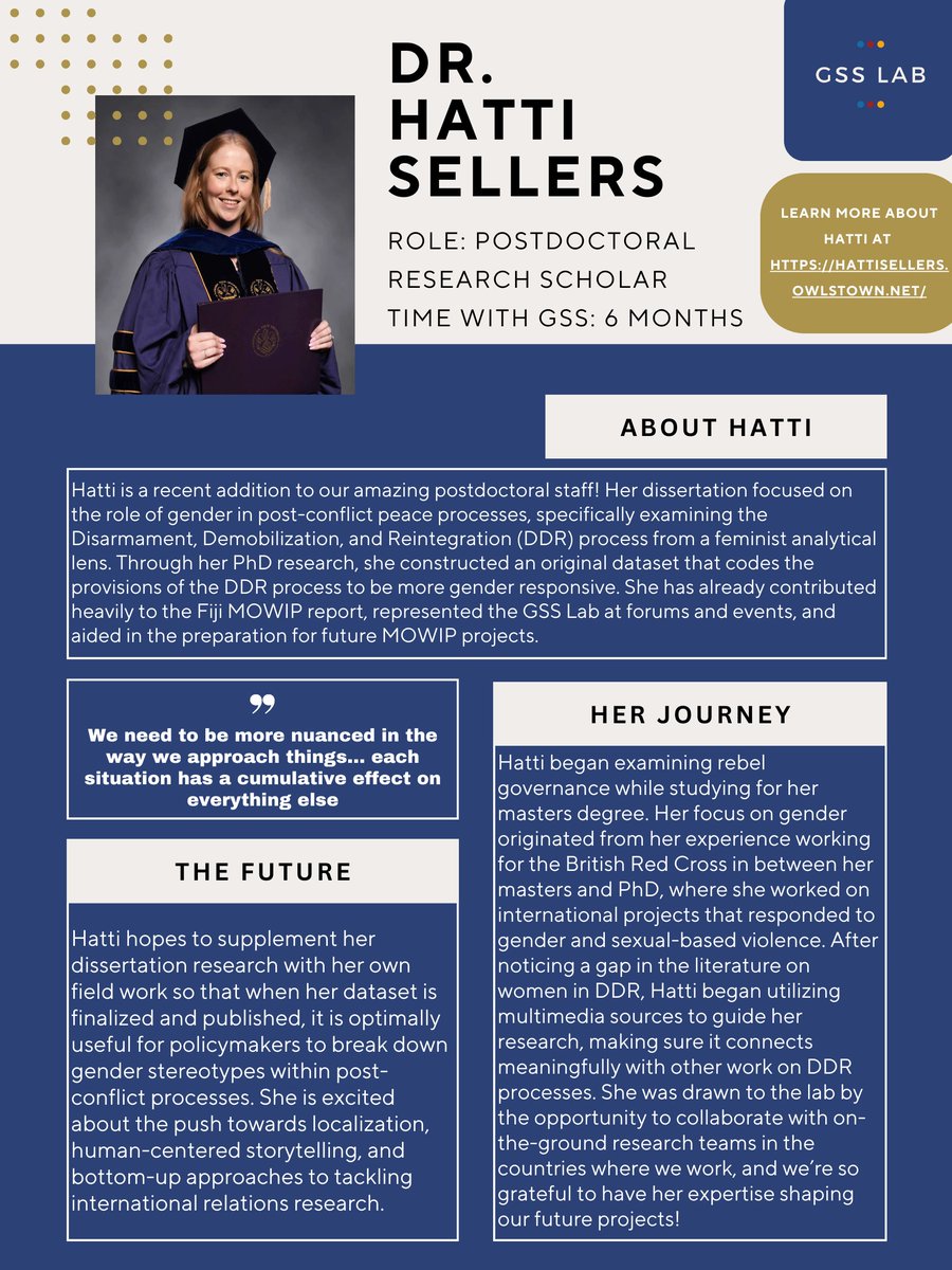 Gender and the Security Sector Lab tweet media