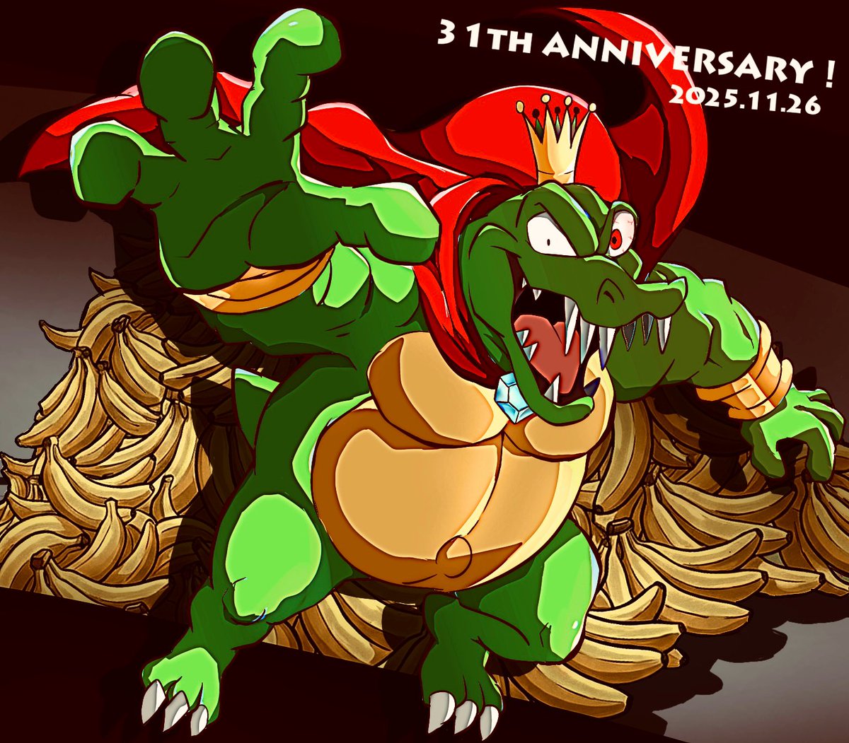 初代スーパードンキーコング31周年おめでとうございます🎈🍌