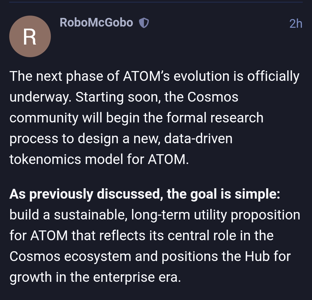 1/ ATOM Tokenomics are changing 🔥

One of crypto's few truly decentralized networks is about to undergo its biggest transformation yet!

The community gets full control over what happens next for $ATOM.

A thread 🧵 👇