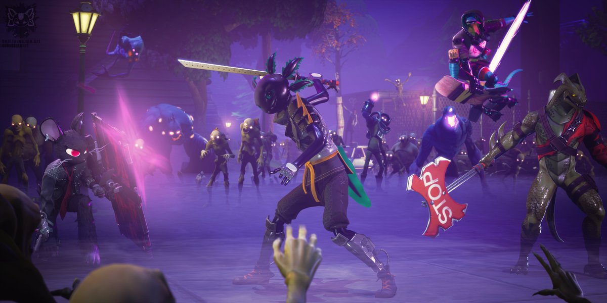 elbuffaloart's tweet image. (Repost) - Stand and Fight.

#Fortnite #FortniteArt