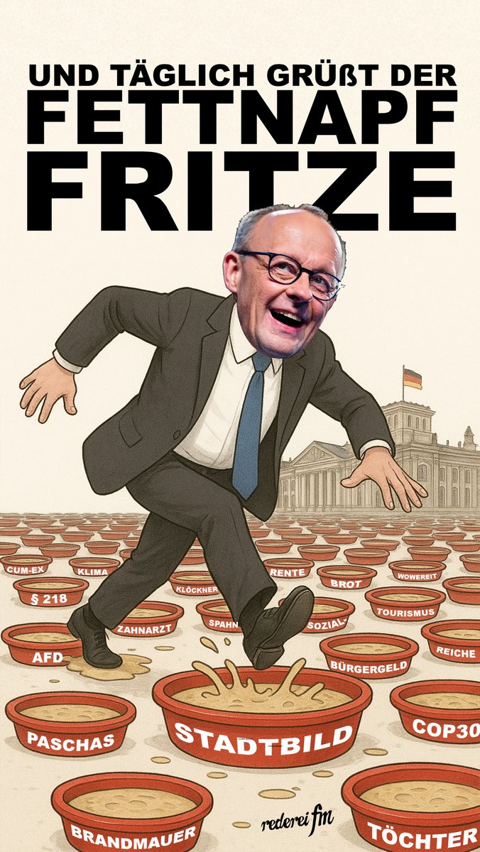 Friedrich #Merz liefert: In Angola beklagt er die fehlende „deutsche Stulle“ – außenpolitische Prioritäten à la #CDU. Nach „Sozialtouristen“, „kleinen Paschas“ &amp; Co wundert’s kaum: #Kultursensibilität Fehlanzeige.
Neues #Fettnäpfchen, gleiche Show. #Tradition
#StullenGate