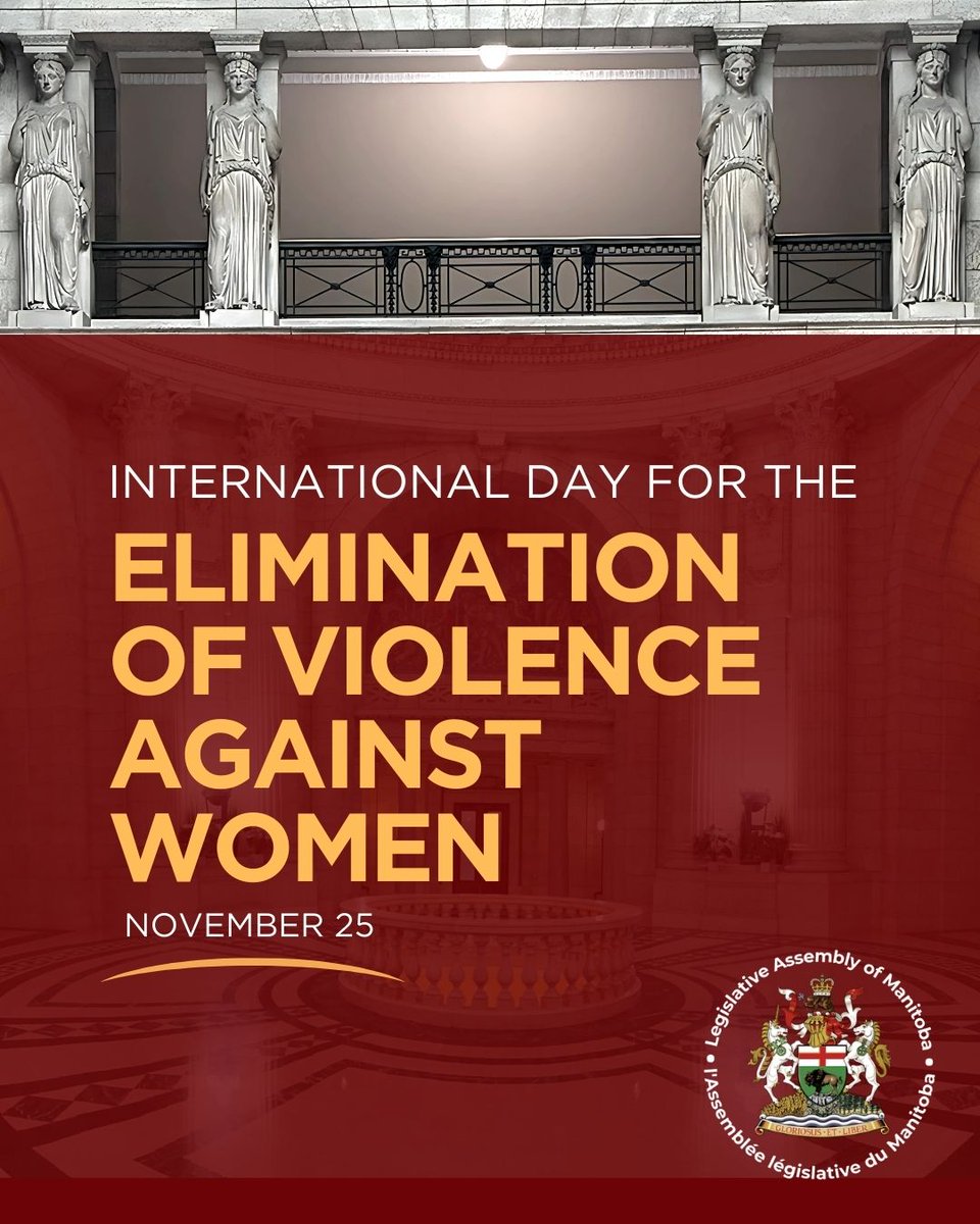 MBLegislature's tweet image. Today we stand against all forms of violence toward women and girls. The colour orange symbolizes hope and our commitment to a future free from abuse. Let’s raise awareness, support survivors, and work together for safety, equality, and respect for all.

#OrangeTheWorld 🧡 #LegMB