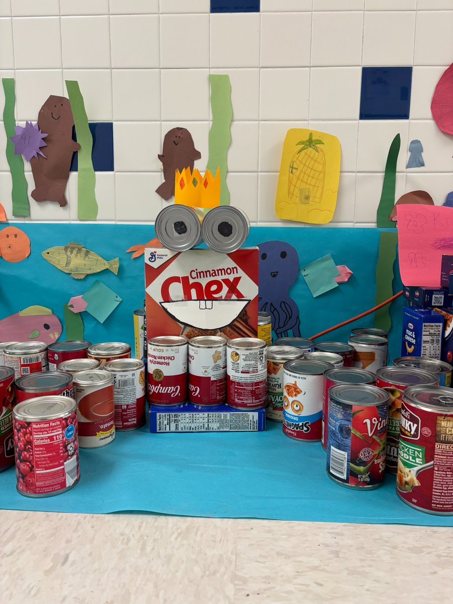 HFLCSD's tweet image. 🥫 Manor’s CAN-gineering event brought in 1,835 cans for local food pantries and families in need!

🏆 Winners:
Most Creative: 5th Grade
Best Use of Cans: Library
Tallest: 4th Grade
Widest: 2nd Grade
Best Theme: 3rd Grade

🖤💛 #WeAreHFL