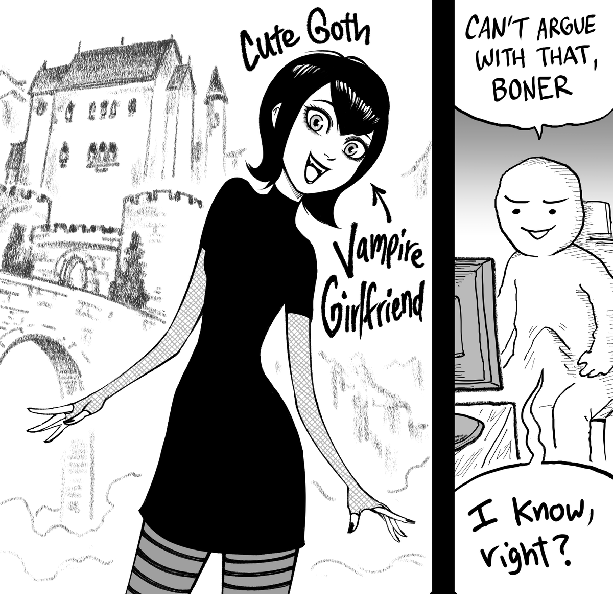 baalbuddy's tweet image. Patreon request: Mavis
I've only seen one of the Hotel Transylvania movies, but I was impressed at how successful they were at making Dracula look like Dracula but also Adam Sandler.