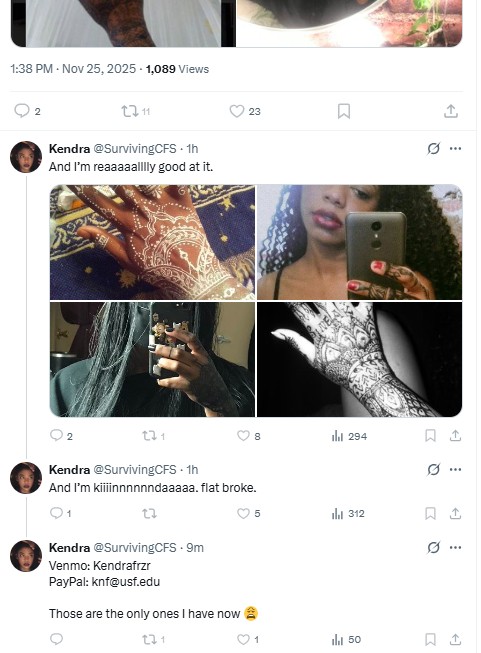 ScamFinderSam's tweet image. And, of course, after her popular tweet this scammer is going to ask people to buy her things on Amazon or send money to her. The grift never ends. Over $30,000+ made from her 8 GFM&apos;s and who knows how many thousands from her numerous campaign scams.