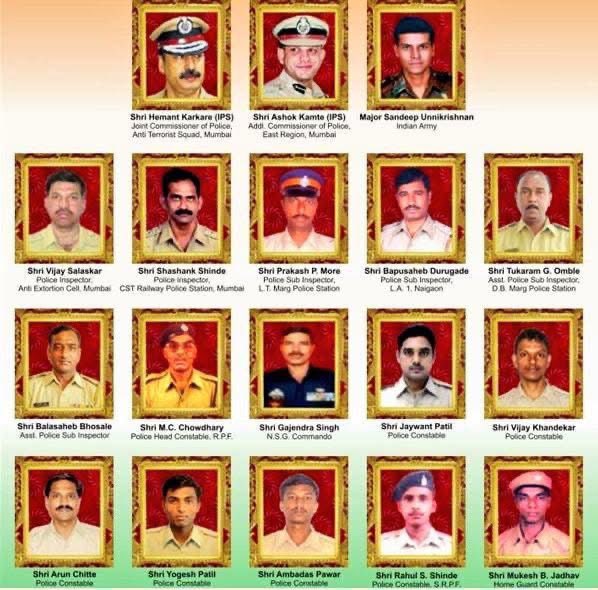 SuboSrivastava's tweet image. Let's take a moment and remember 
The Heroes of 26/11 Mumbai attack who bravely fought the terrorists and sacrifice their life for us.
We Salute You 💪
Jai Hind 🇮🇳
#MumbaiTerrorAttack