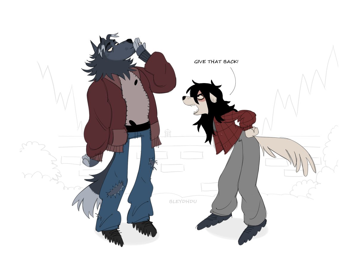 BleydhDu's tweet image. The stylized one ended up winning so I wanted to give you guys an idea of what I meant by it (since some folks might not have seen the style).
I have a lot more fun playing with shapes and silly poses than trying to do stuff that&apos;s semi realistic.