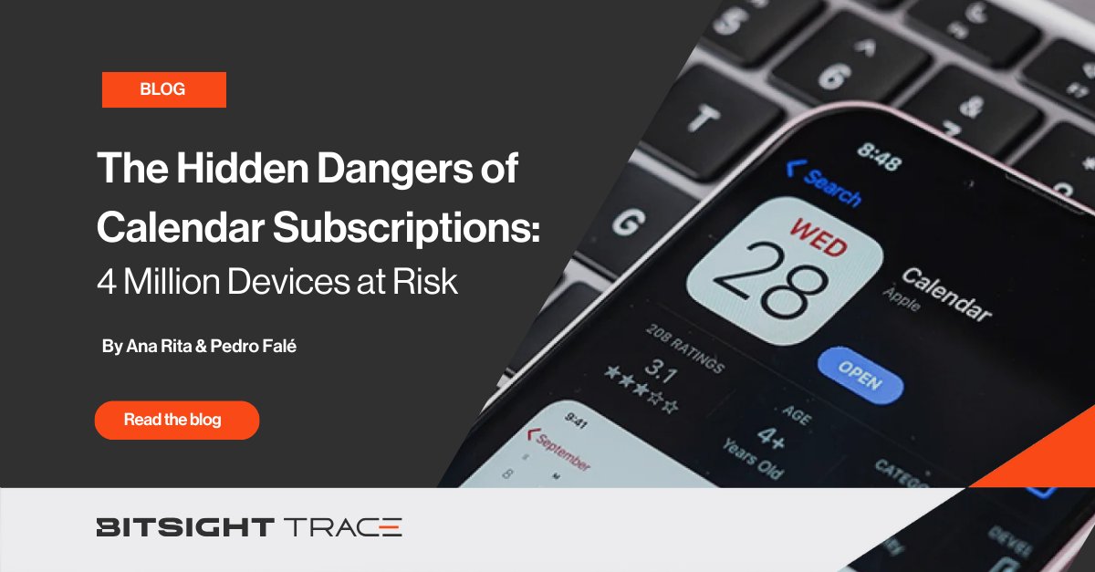 Bitsight's tweet image. Your calendar might be more dangerous than you think.

Bitsight TRACE found 4M devices syncing with hijacked calendar domains. See how attackers turn trust into an exploit.
 
🔗 Read more: ow.ly/xPnh50XxCh6 

#CyberSecurity #BitsightTRACE