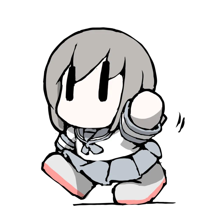 艦これラクガキ、トコトコまめふぶ^^