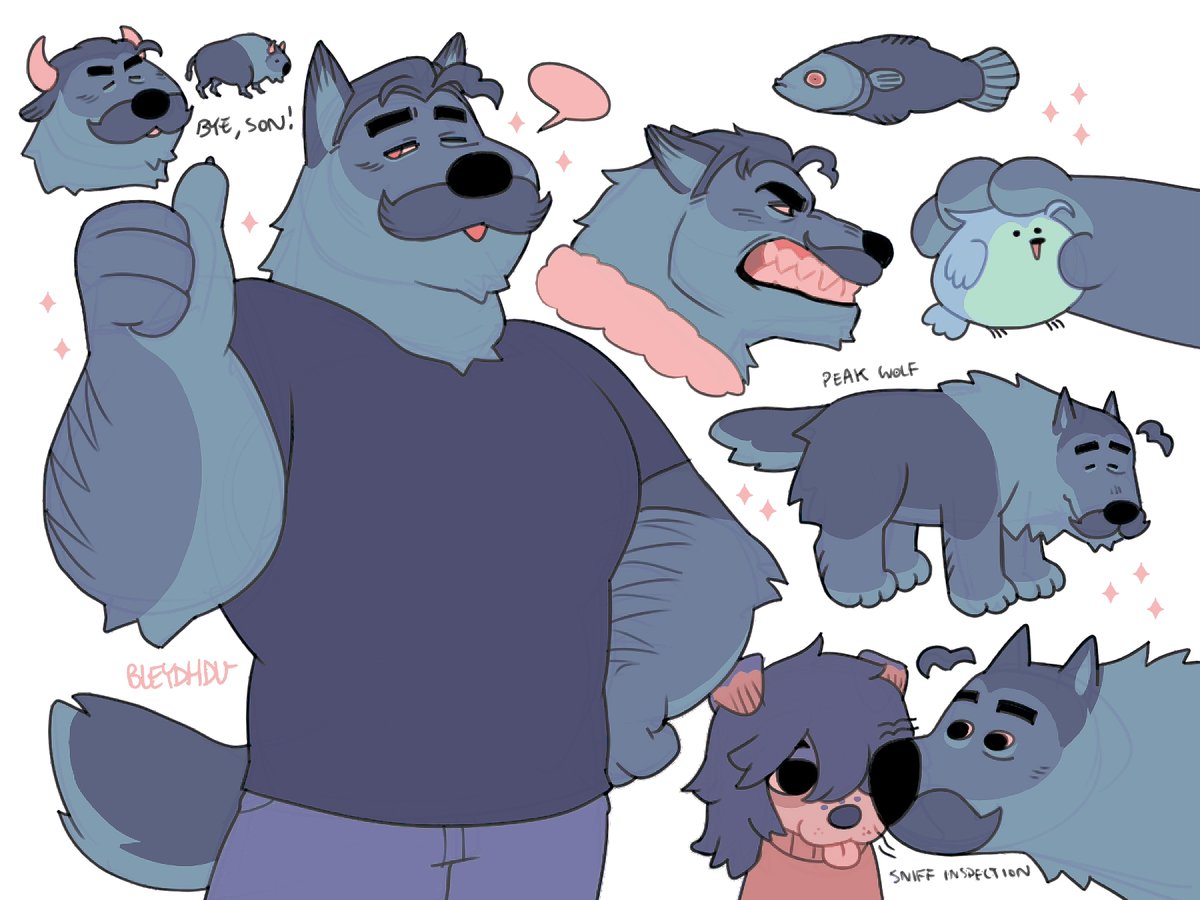 BleydhDu's tweet image. The stylized one ended up winning so I wanted to give you guys an idea of what I meant by it (since some folks might not have seen the style).
I have a lot more fun playing with shapes and silly poses than trying to do stuff that&apos;s semi realistic.