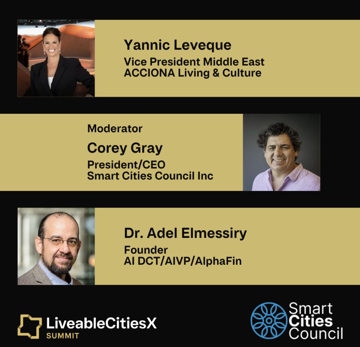 At #LiveableCitiesX 2025, global city leaders join Corey Gray to explore how creative urbanism, identity, culture &amp; healthspan shape the cities we truly belong to. A session on building places that are smart and soulful.
Nov 25–26, Dubai.
#UrbanInnovation