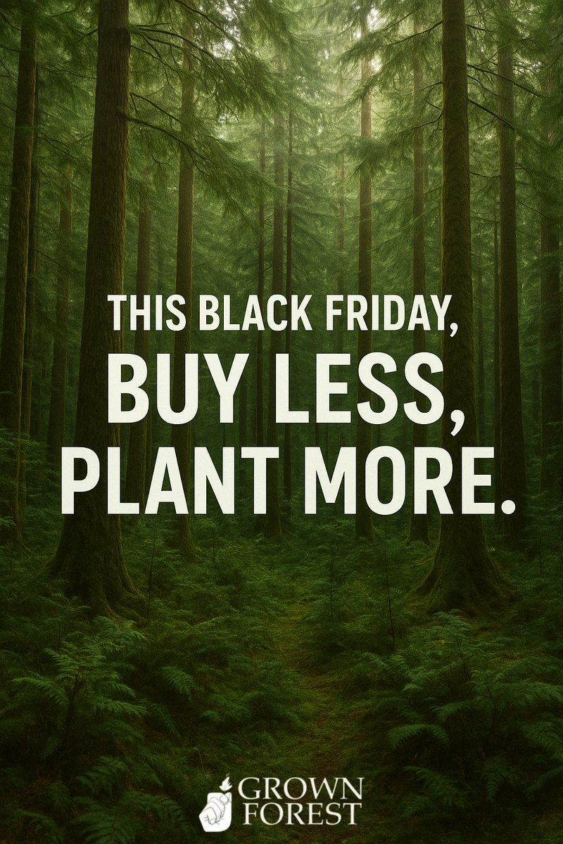 We don't do Black Friday discounts.
WE GROW FORESTS INSTEAD! 

So, for every 5 native woodland trees purchased this week, we will plant a 6th tree, our gift to the land.

No discounts.
No urgency.
Just more nature.

grownforest.ie